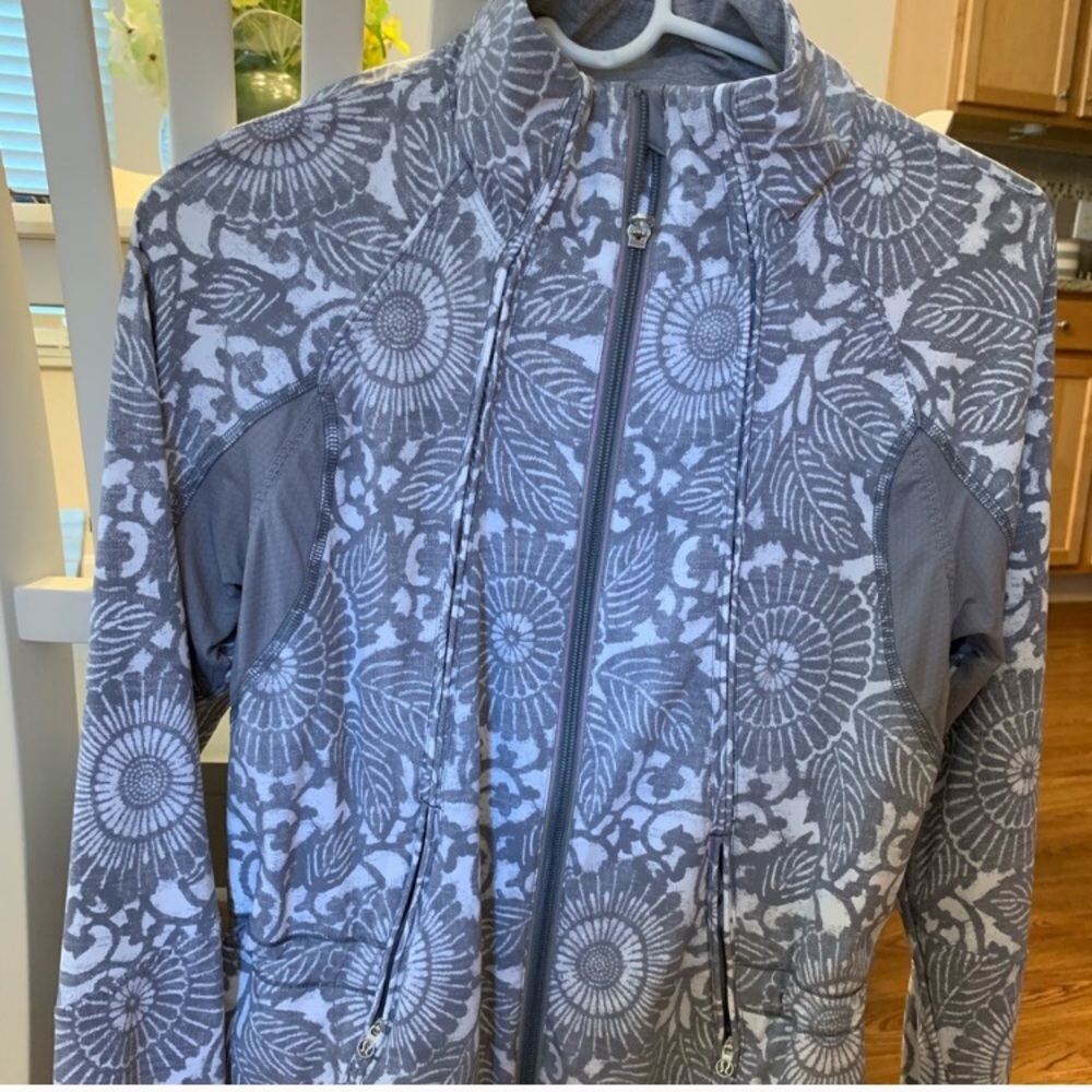 Lululemon grey floral jacket